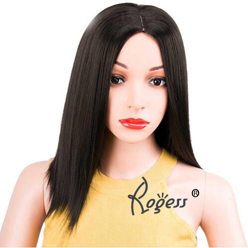 Long Straight Hair Cosplay Wig Party Heat Resistant Fashion Women Black Synthetic hair Free Wig Cap