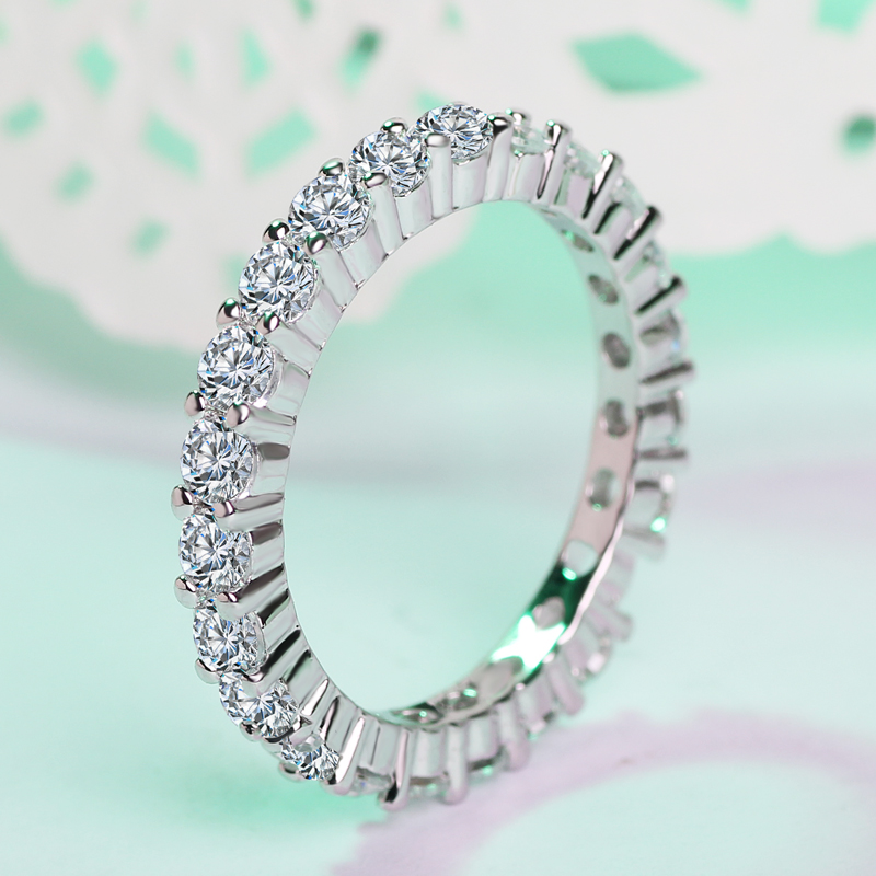 Vecalon 2 colors Band Jewelry Women Finger ring 3mm Cz diamond 925 Sterling silver Party wedding ring for women men
Vecalon 2 colors Band Jewelry Women Finger ring 3mm Cz diamond 925 Sterling silver Party wedding ring for women men