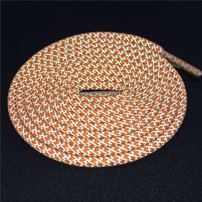 Weiou Multicolored Round Rope 3M Reflective Shiny Light Runner Shoe Laces Visible Safety Shoelaces Custom Shoestrings 140cm