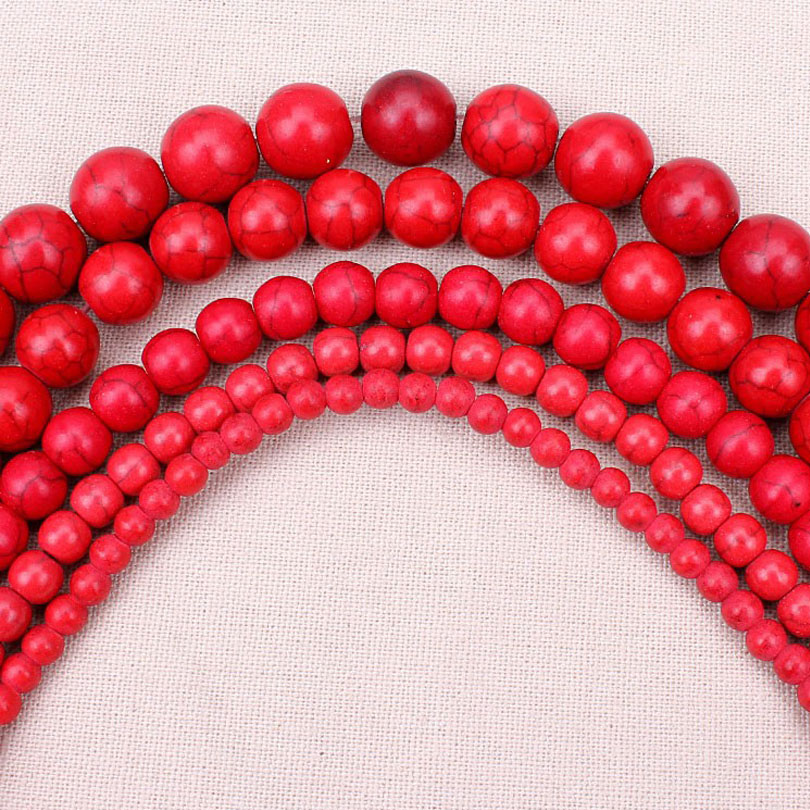 Natural Stone Beads 4,6,8,10,12mm Dia Red Round Filled Turquoises Beads Loose Stone Bead DIY Bracelet Necklace Making Craft
Natural Stone Beads 4,6,8,10,12mm Dia Red Round Filled Turquoises Beads Loose Stone Bead DIY Bracelet Necklace Making Craft