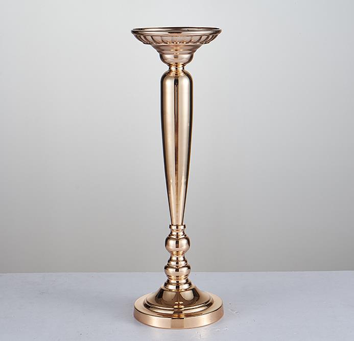 The wedding prop path table vase gold plating carrot column European style flower ware stage master WQ15