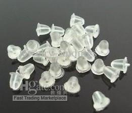 Whole 3000pcslot Rubber Stoppers Earrings back End Spacers CHEAP