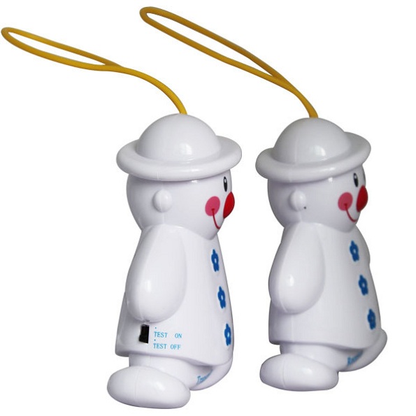 Wireless Infant Baby Alarm Sleep Cry Detector Monitor Safe Call Baby Care Watcher Reminder Alarm Lovely Snowman Design 2pc