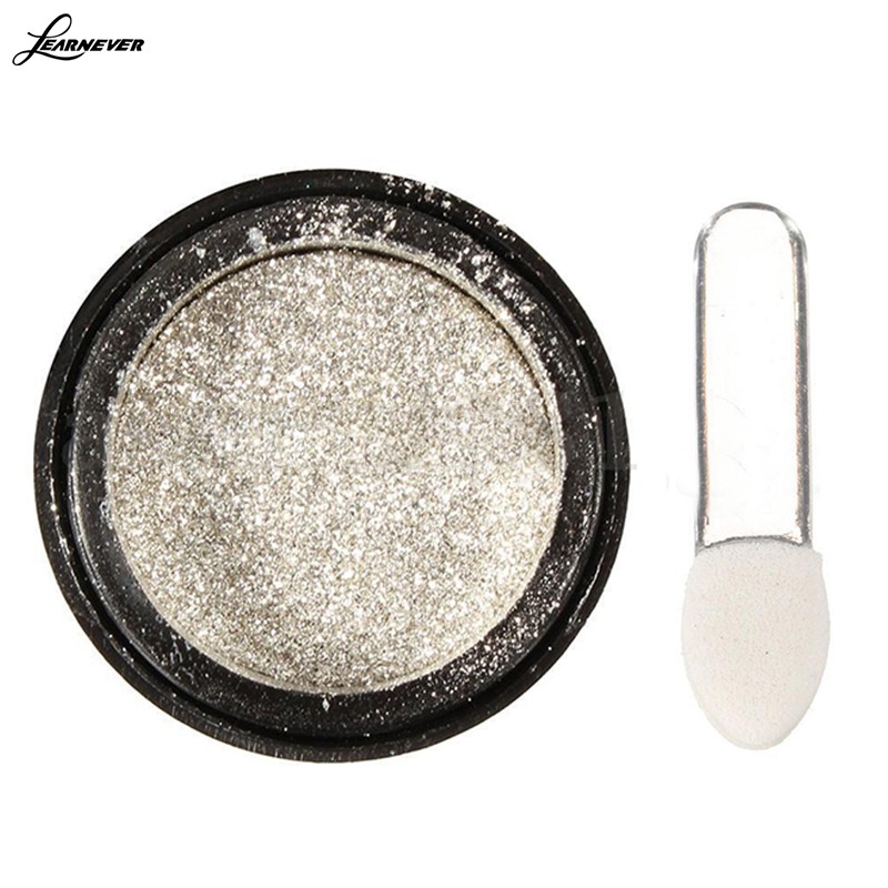 3g Silver Mirror Powder Metallic Effect Dust Chrome Pigment Shinning Nail Art