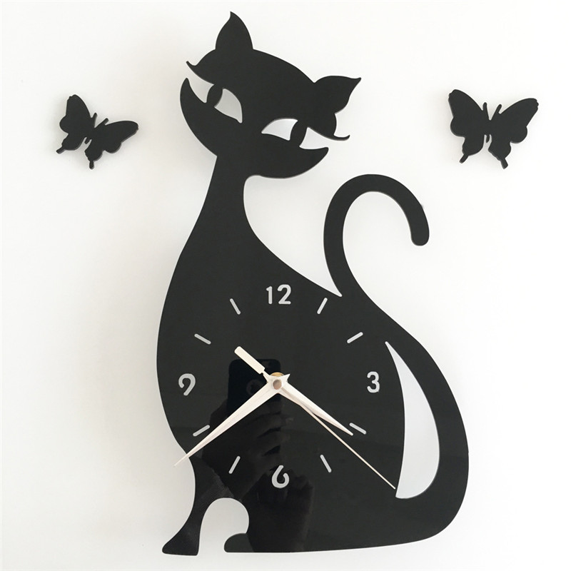3d diy 35x32cm cute cat butterfly wall clock modern design kitchen bathroom home decor watch wall clocks
3d diy 35x32cm cute cat butterfly wall clock modern design kitchen bathroom home decor watch wall clocks