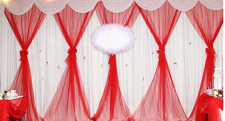 9m length Wedding supplies crystal gauze curtain Bridal color yarn with snow Wedding stair adornment snow yarn free shipping WT060