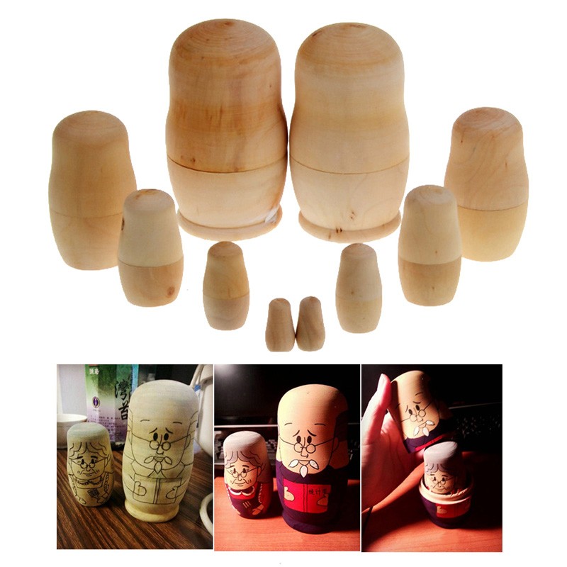 5pcs/set Unpainted DIY Blank Wooden Russian Nesting Dolls Matryoshka Gift Hand Paint Toys Home Decoration Gifts
5pcs/set Unpainted DIY Blank Wooden Russian Nesting Dolls Matryoshka Gift Hand Paint Toys Home Decoration Gifts