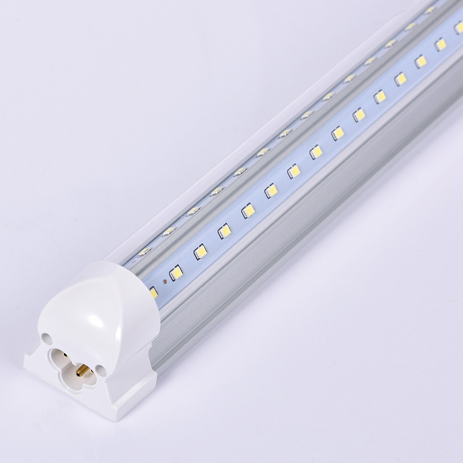 T8 LED Tube 4ft 5ft 6ft 8ft Integrate Cool Door Lighting V Shape LED Light Bar LED Fluorescent Light Rack 100LM/W AC85-265V