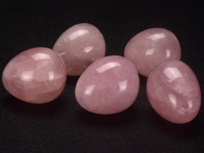 20pcs/lot Drilled Jade Egg Natural Rose Quartz Yoni Egg For Kegel Exercise Pelvic Floor Muscle Vaginal Exercise With Pouch