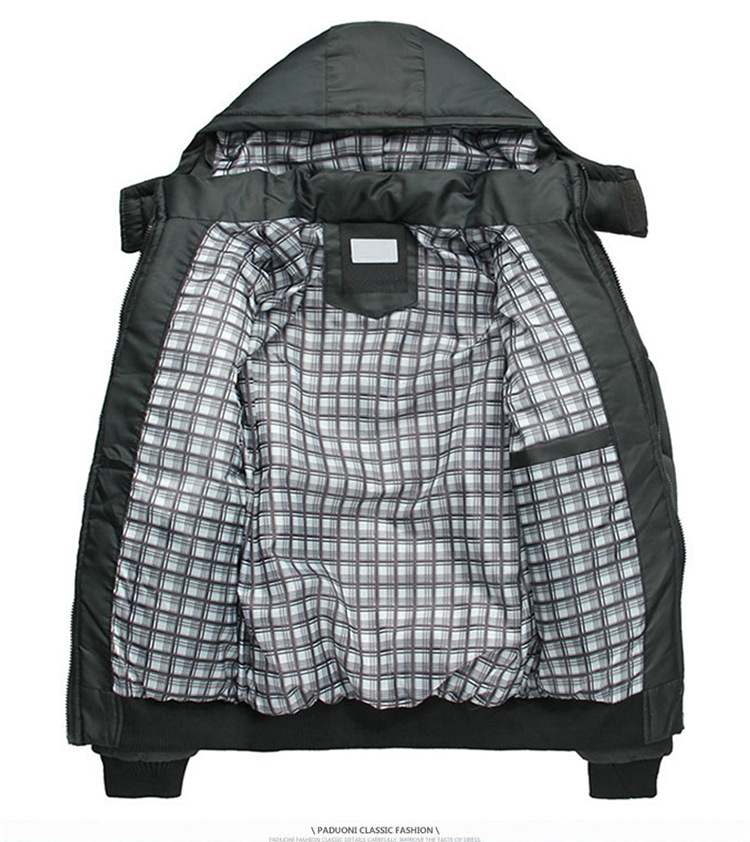 winter jacket Thick Keep Warm Thermal Relaxation Rib Long Sleeve Coat Parka Men Outdoors Hoodie Removable Jackets Parka