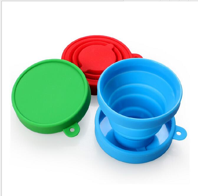 Portable Silicone Retractable Folding Outdoor Travel Telescopic Collapsible Soft Drinking Cup foldable Water Bottles Z260202