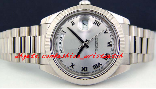 Stainless Steel Bracelet II White Gold Silver Roman Dial 218239 - WATCH CHEST 41mm Automatic Mechanical MAN WATCH Wristwatch
Stainless Steel Bracelet II White Gold Silver Roman Dial 218239 - WATCH CHEST 41mm Automatic Mechanical MAN WATCH Wristwatch