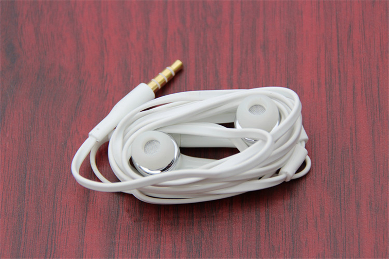 Earphones With Mic 3.5mm For Samsung Galaxy S7 S6 S4 J5 N7100 Headphones In-ear PVC Mobile Phone Handsfree Microphone no package