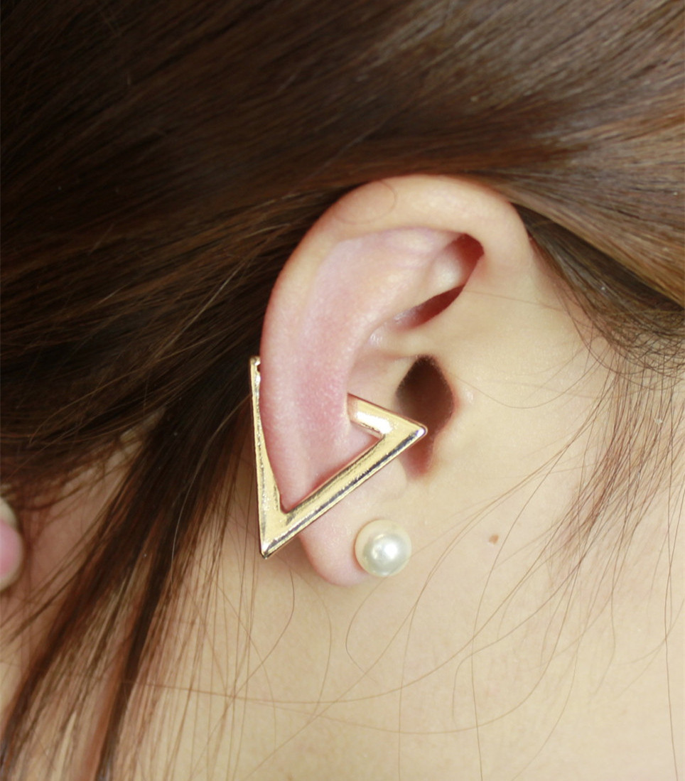 no pierced earcuff clip on earrings triangle gothic ear cuffs for women ear cuff clip orecchini clip earrings no hole ear wraps