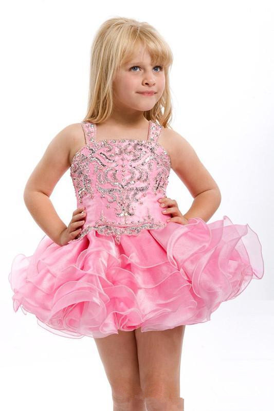 Tiered organza short girls prom party gowns beaded bodice 2018 spaghetti lace up back girls cupcake pageant dresses, White;red
Tiered organza short girls prom party gowns beaded bodice 2018 spaghetti lace up back girls cupcake pageant dresses, White;red