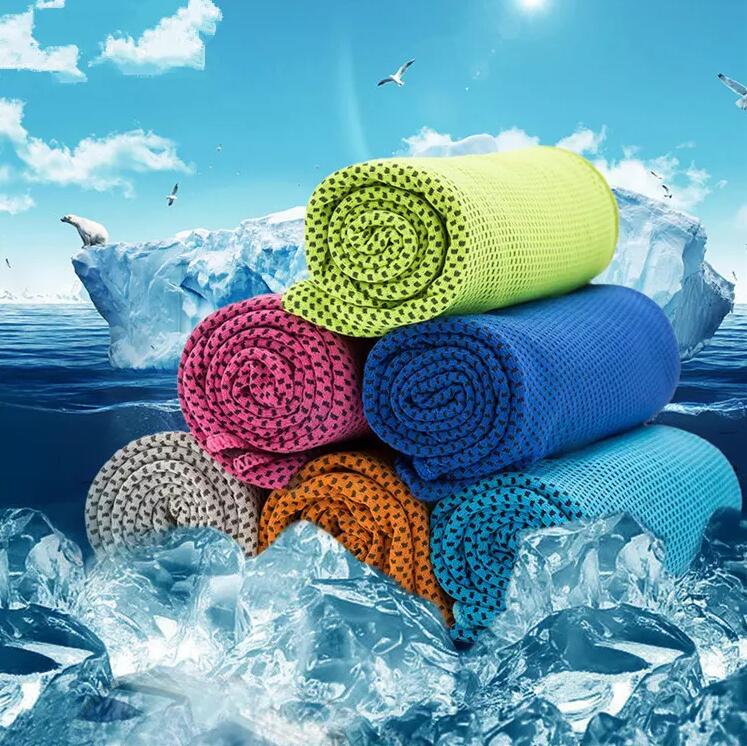 New Double layers Ice Towel Many Colors Utility Enduring Instant Cooling Towel Heat Relief Reusable Chill Cool Towel
New Double layers Ice Towel Many Colors Utility Enduring Instant Cooling Towel Heat Relief Reusable Chill Cool Towel