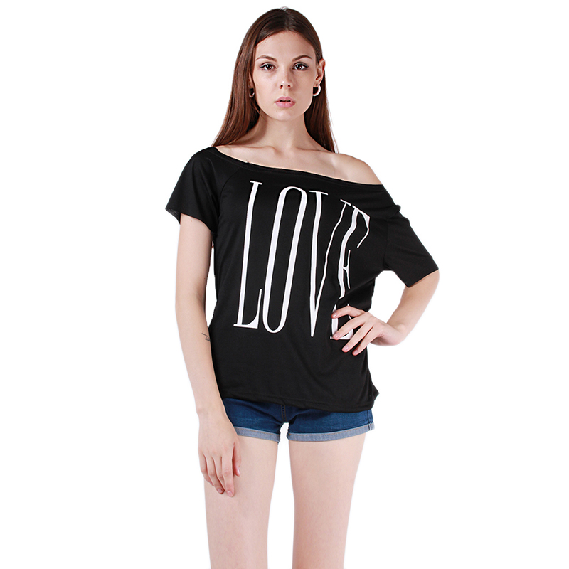 Wholesale-Women t shirts New Summer Short Sleeve LOVE Print Tees T Shirts White Black Letter Printed Tops Tees Plus Size -3XL KH658932
Wholesale-Women t shirts New Summer Short Sleeve LOVE Print Tees T Shirts White Black Letter Printed Tops Tees Plus Size -3XL KH658932