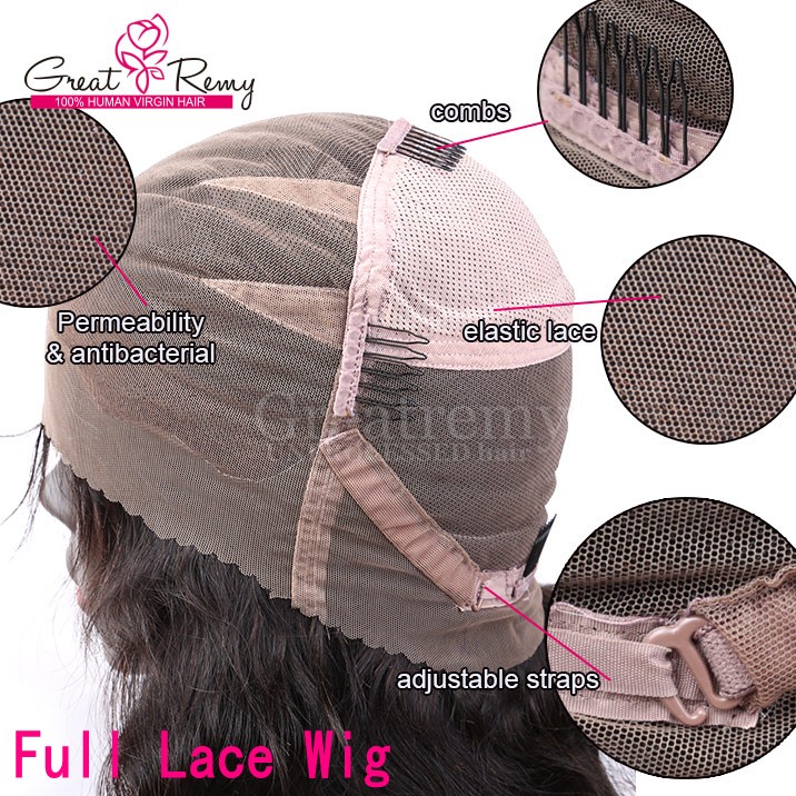 Full Lace Wigs Deep Curly Wave Long Virgin Human Hair Natural Hairline Thick Bleached Knots Lace Front Wig for Black Women Pre Plucked with Baby Hair 