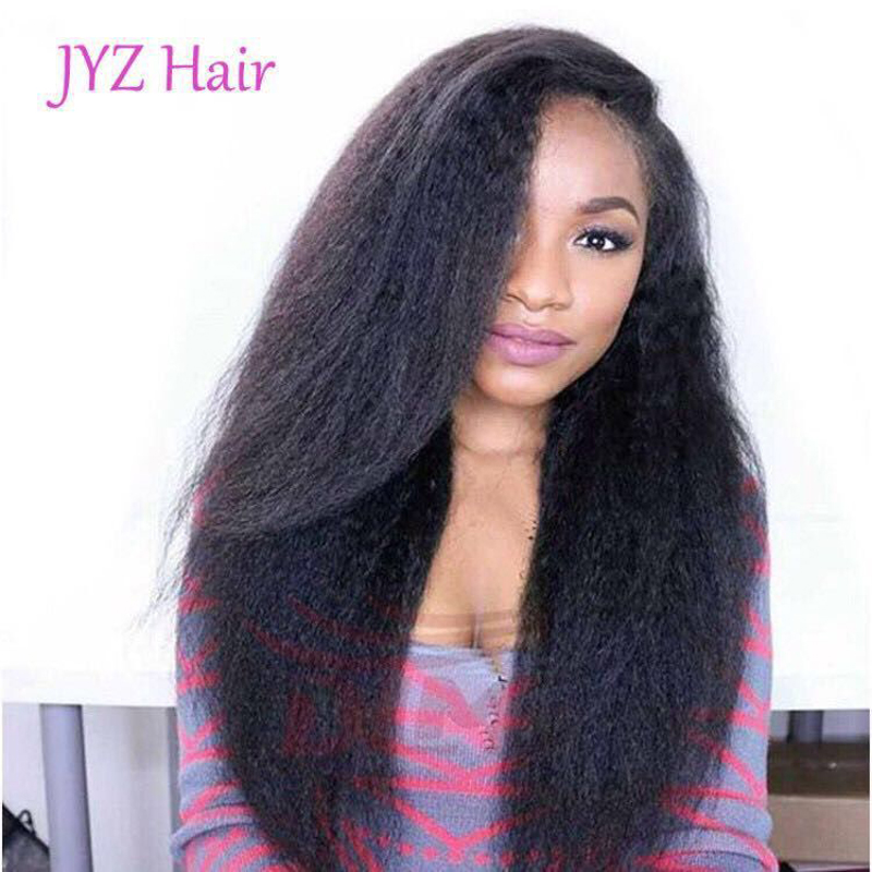 Peruvian Virgin Full Lace Cheap wigs Indian Malaysian Peruvian Kinky Straight Human Hair Lace Front Wigs With Baby Hair Free Drop Shipping