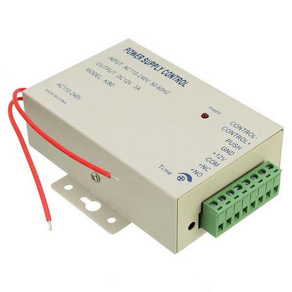 1pcs Power Supply Control Switch Door Access Control System DC 12V 3A / AC 110~240V