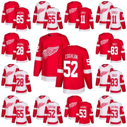 24 Antti Tuomisto 53 Moritz Seider Red Wings 65 Danny DeKeyser 11 Ben Street 83 Trevor Daley Luke Witkowski Dylan Coghlan Dennis Cholowski Hockey Jersey S-4XL, As photo
24 Antti Tuomisto 53 Moritz Seider Red Wings 65 Danny DeKeyser 11 Ben Street 83 Trevor Daley Luke Witkowski Dylan Coghlan Dennis Cholowski Hockey Jersey S-4XL, As photo