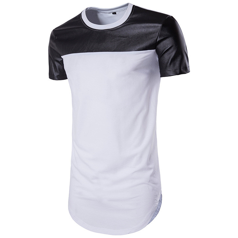 2019 Fashion Leather T Shirts For Men Brand Designer Tees Short Sleeve Summer Pop T Shirt Wholesale, White
2019 Fashion Leather T Shirts For Men Brand Designer Tees Short Sleeve Summer Pop T Shirt Wholesale, White