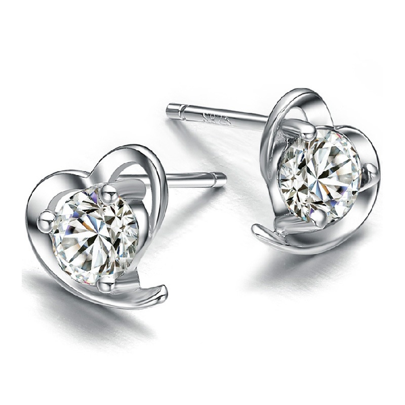 Hot crystal clear diamante heart earrings 925 sterling silver earring jewelry romantic vintage exquisite wedding noble charms, Golden;silver
Hot crystal clear diamante heart earrings 925 sterling silver earring jewelry romantic vintage exquisite wedding noble charms, Golden;silver