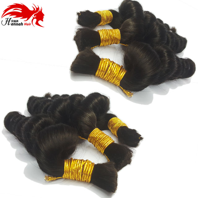 Boho Braids Human Hair For Micro Braids Bulk hair No Weft Natural Color Braids Extensions Brazilian Braiding Hair