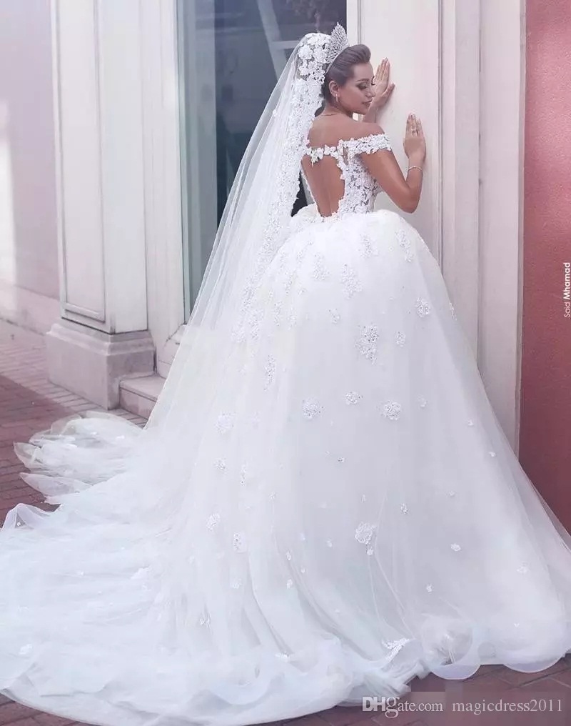 De Novia Vestidos Dresses With Detachable Train Off The Shoulder Full Lace Wedding Gowns Custom Made African Bridal Gown tachable