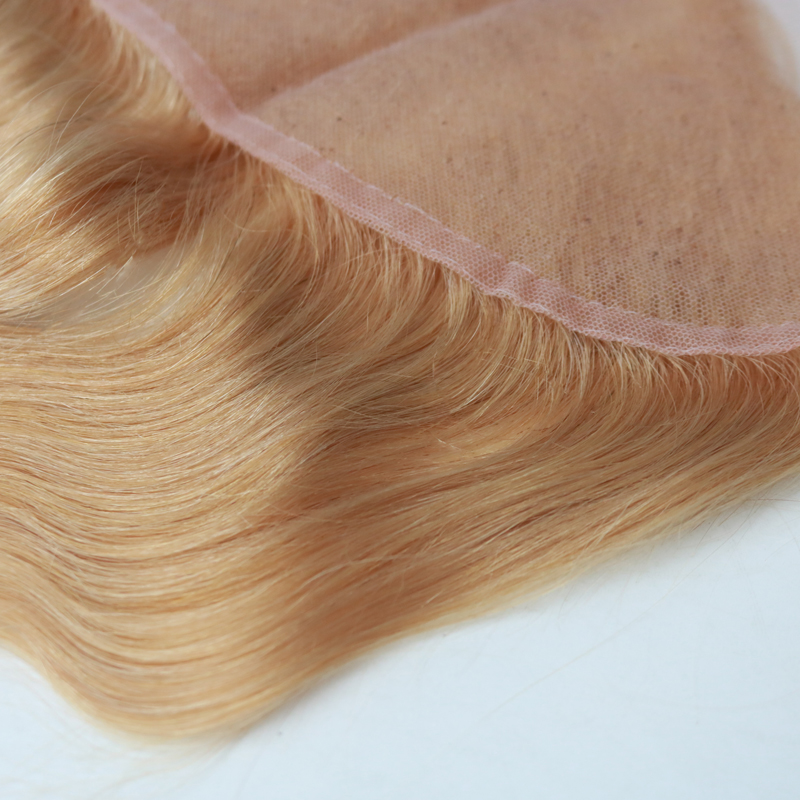 Evermagic Hair #27 Blonde Lace Frontal Closure 13x4 Ear to Ear Brazilian Body Wave 8-20 Inch Human Remy Hair Free Shippiping