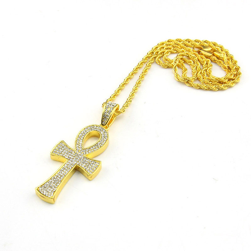 Ankh Egyptian Cross Pendant CZ Crystal Bling Ice Out Gold Silver Plated Necklace Jewelry The Key of the Nil
Ankh Egyptian Cross Pendant CZ Crystal Bling Ice Out Gold Silver Plated Necklace Jewelry The Key of the Nil