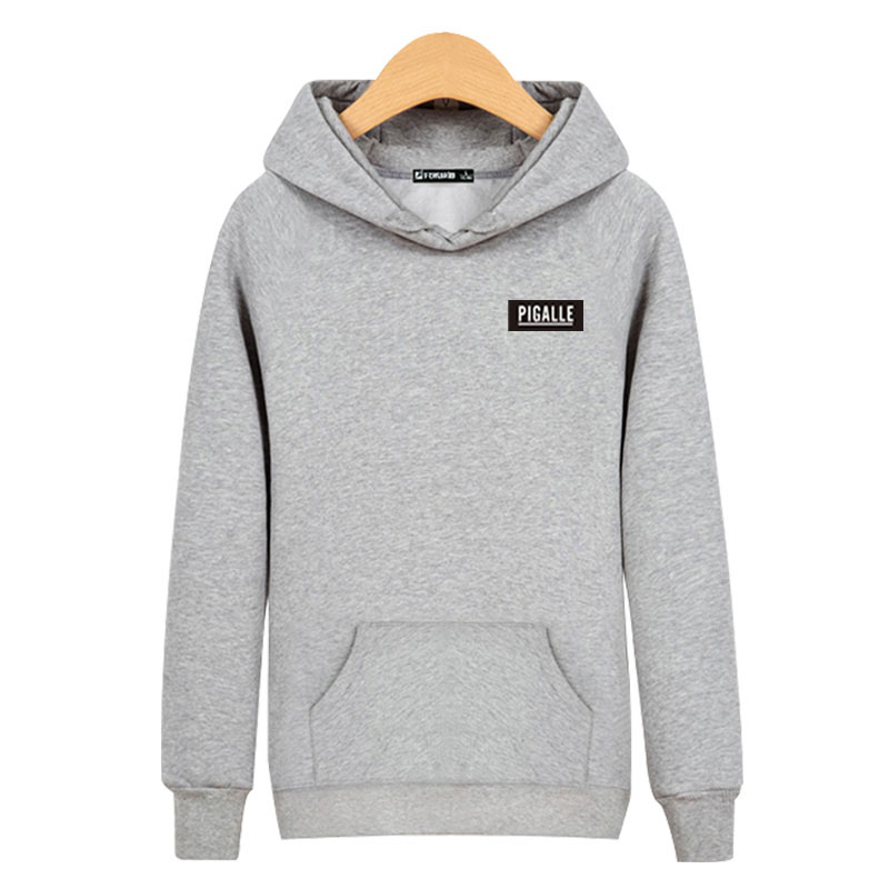 Wholesale- PIGALLE Harajuku Sweatshirt Black for Street Wear Hoodies Men Luxury ray 3XL