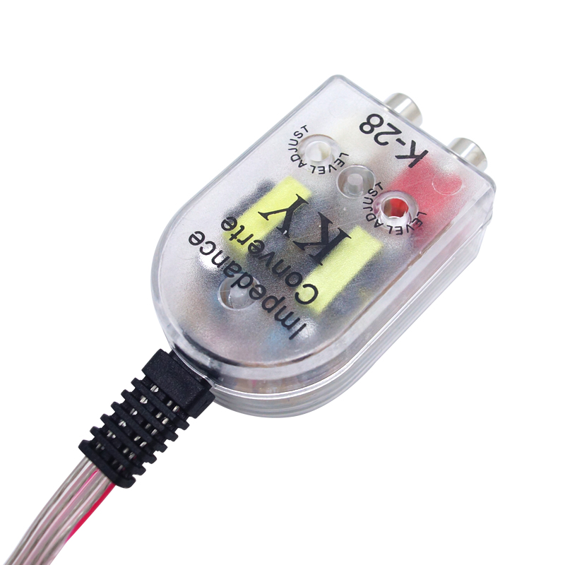 Auto Line Out Converter Audio Sound Subwoofer Amplifier styling Car Speaker to RCA Level Adaptor High to Low Sockets #2383
Auto Line Out Converter Audio Sound Subwoofer Amplifier styling Car Speaker to RCA Level Adaptor High to Low Sockets #2383