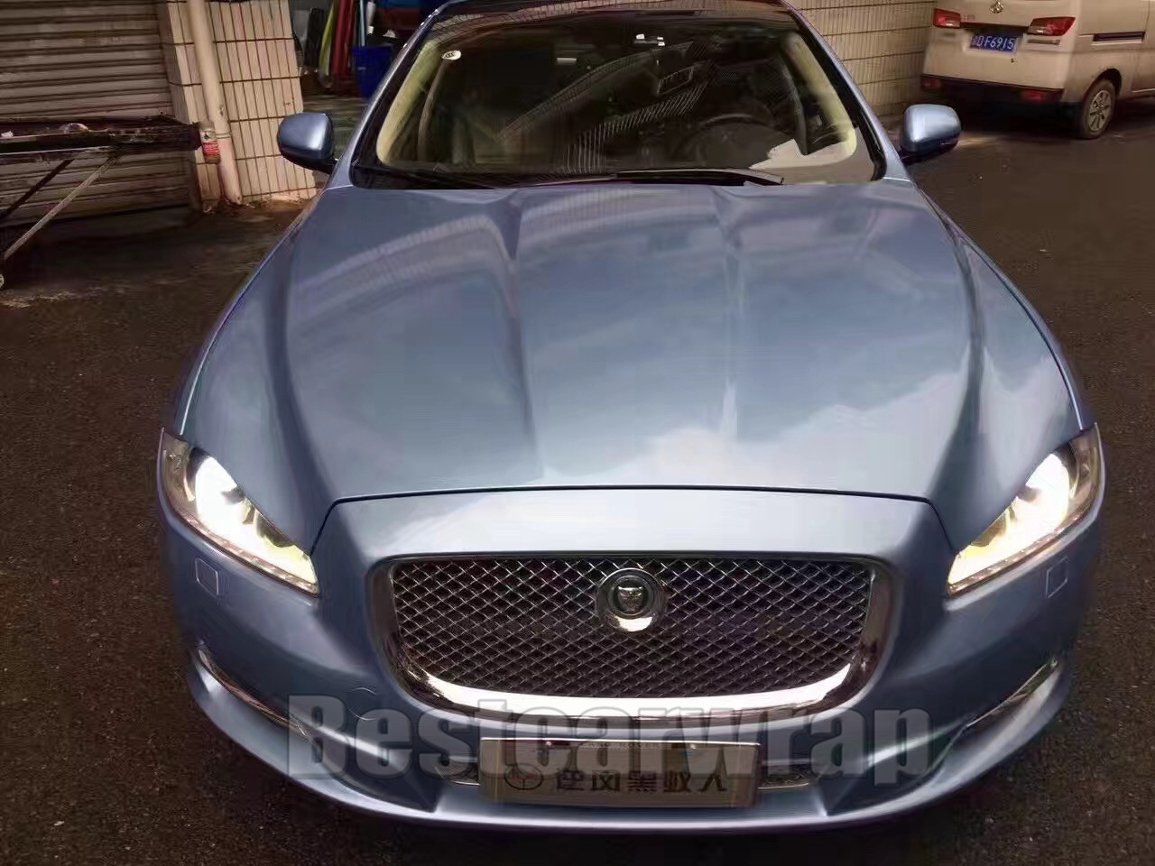 Frosted blue Gloss Metallic Vinyl Wrap For Car Wrap With Air Bubble Free Pearl blue candy Full vehicle wrap styling Size:1.52*20M/Roll