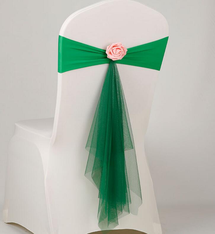 Chair Sash Cover Band Banquet Party Decoration shining wholesale spandex stretch the butterfly chair cover sashes fast delivery WT066