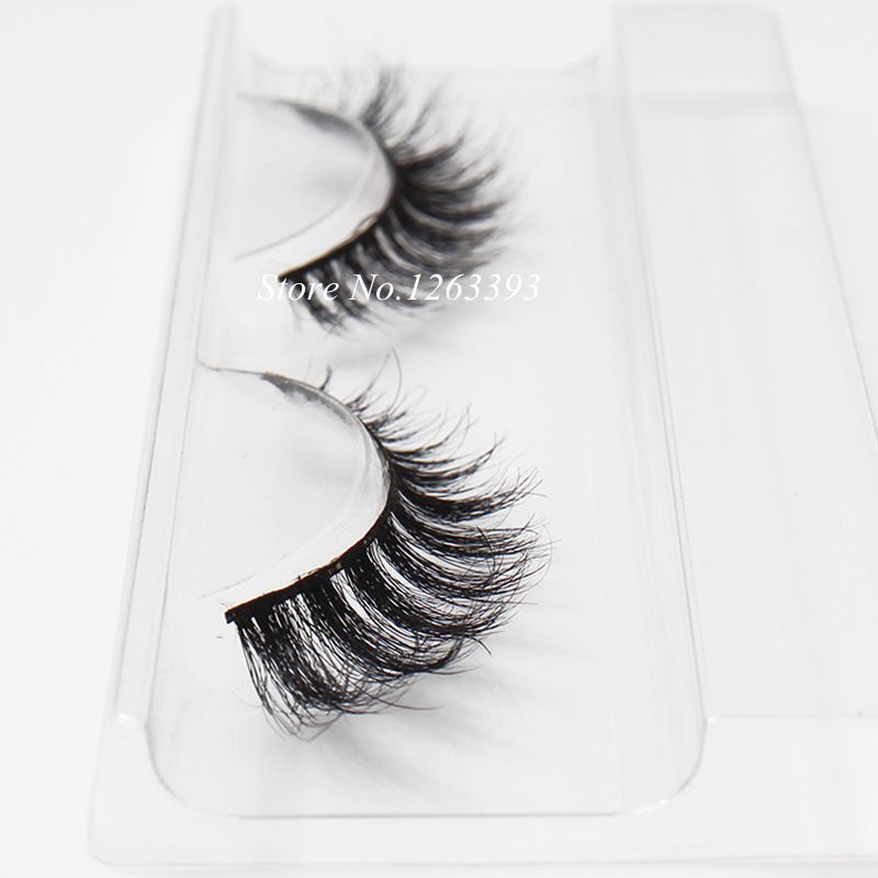 Hot Mink False Eyelashes Natural Long Crisscross Messy Realistic Soft Fake Eyelashes 100% Handmade Cotton Stems Makeup Lashes от DHgate WW