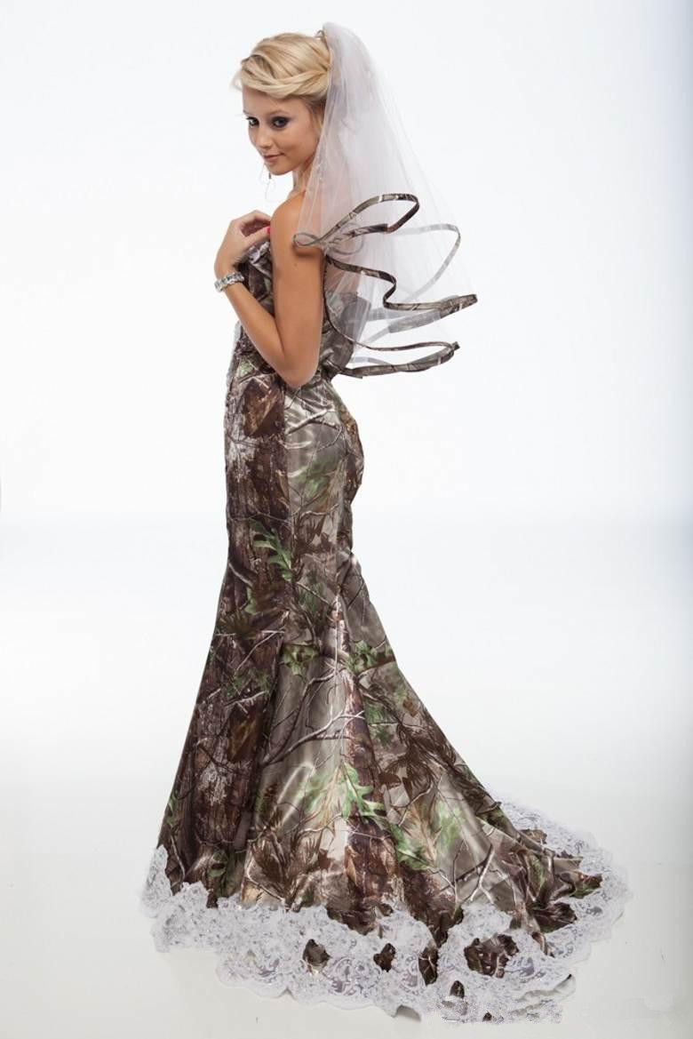2017 New Sexy Camo Mermaid Formal Evening Dresses Satin Appliques Lace Camouflage Floor-Length Prom Party Celebrity Gowns QC293