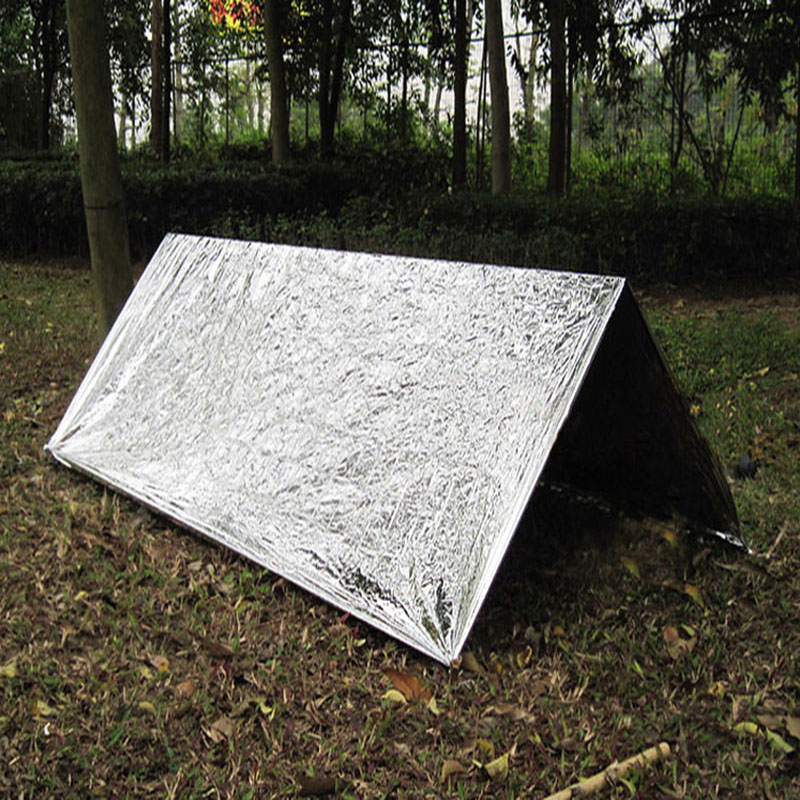 20pcslot 240160cm Waterproof Sliver Mylar Thermal Survival Shelter Emergency shelter for Camping tent Sporting Outdoor DHL
