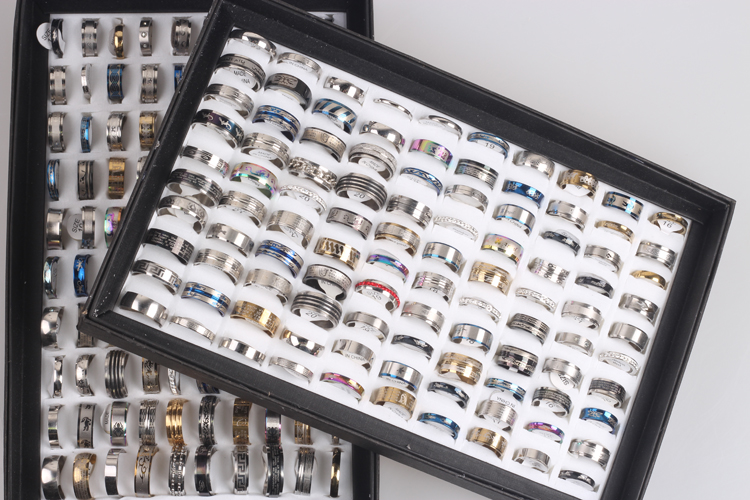 Free shipping Wholesale 100 pcs mix lot stainless steel rings fashion jewelry party ring weeding ring Punk Vintage random style
Free shipping Wholesale 100 pcs mix lot stainless steel rings fashion jewelry party ring weeding ring Punk Vintage random style