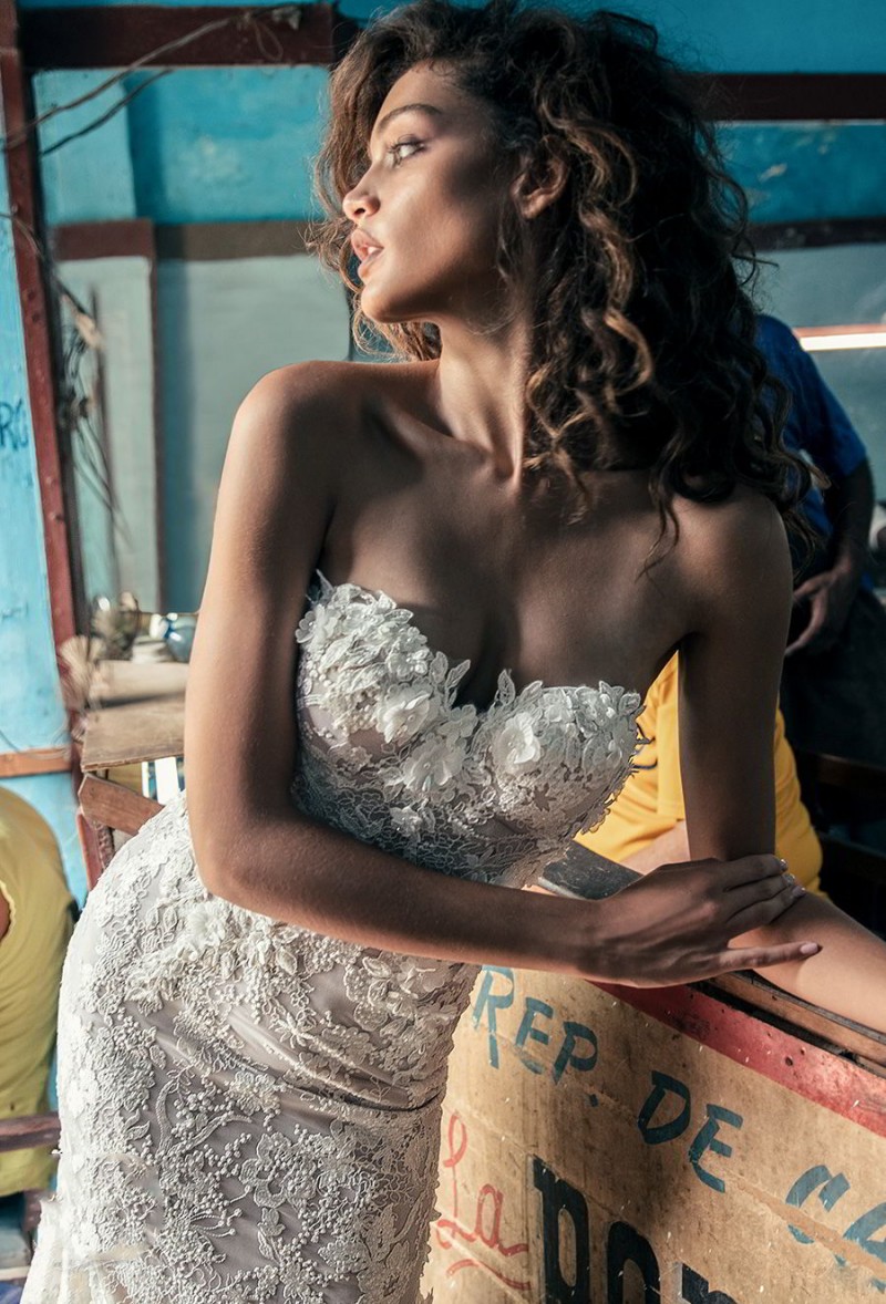 Julie Vino Mermaid Wedding Dresses 3D Floral Applique Sweetheart Plus Size Bohemian Wedding Dress Sweep Train Sexy Country Bridal Gown