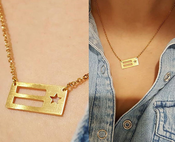 30PCS Simple Texas Flag Necklaces TX USA US America State Necklaces for Hometown Souvenir Gifts
