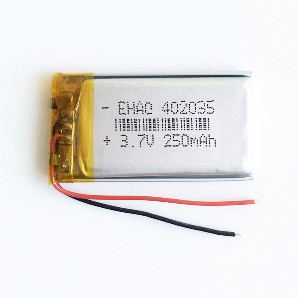 Wholesale 3.7V 250mAh Lithium Polymer LiPo li ion Rechargeable Battery li cells power For Mp3 MP4 headphone bluetooth DVD video pen 402035
Wholesale 3.7V 250mAh Lithium Polymer LiPo li ion Rechargeable Battery li cells power For Mp3 MP4 headphone bluetooth DVD video pen 402035