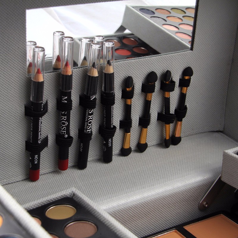 High Quality Miss Rose makeup set Professional Cosmetic Case Makeup Kit Eye shadow Blush Mirror Concealer Case Suitcases