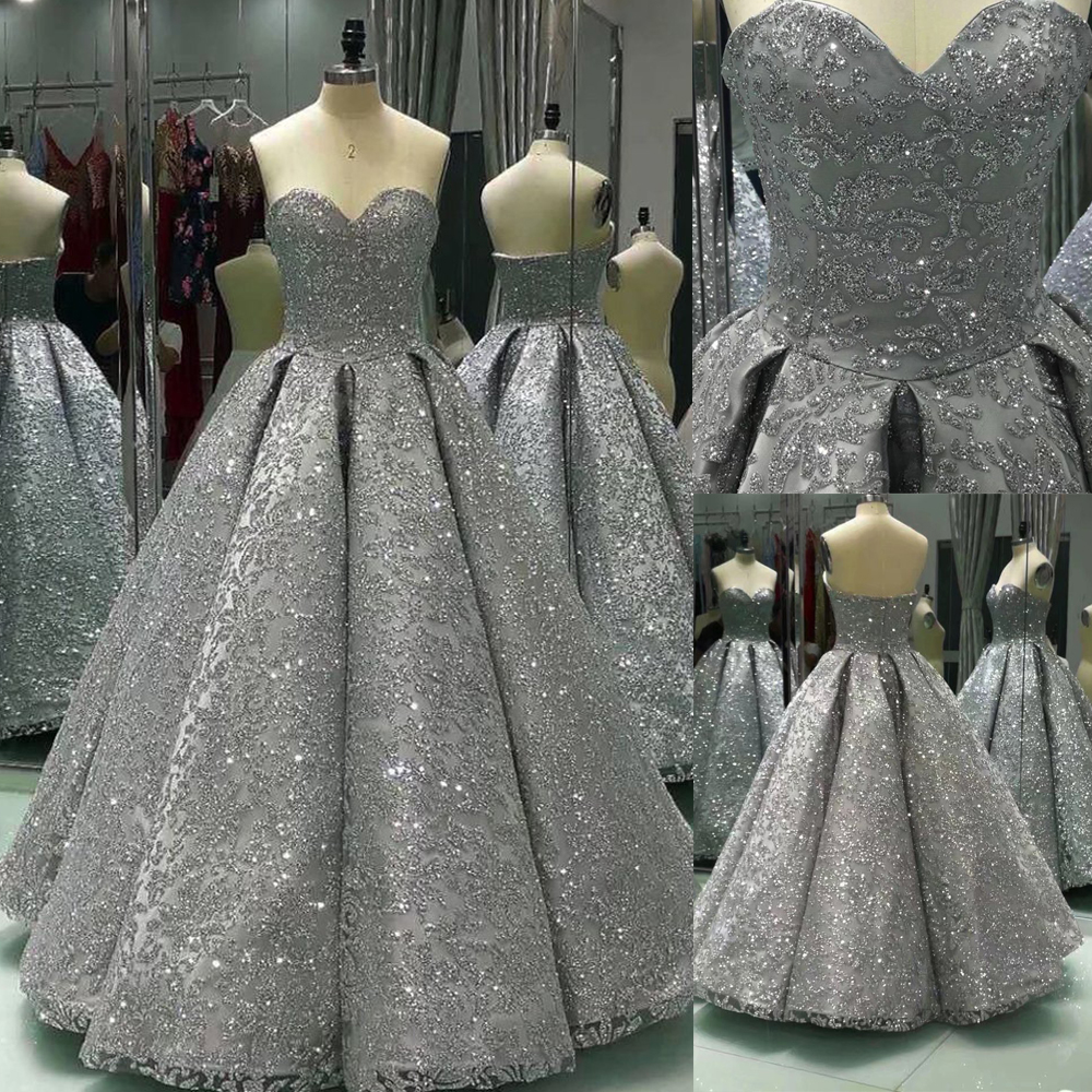 Long Ball Gown Shiny Winter Formal Silver Sequin Prom Dress Floor Length Bling Bling Evening Gowns long party dress, Brown
Long Ball Gown Shiny Winter Formal Silver Sequin Prom Dress Floor Length Bling Bling Evening Gowns long party dress, Brown