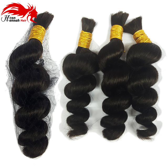 Boho Braids Human Hair For Micro Braids Bulk hair No Weft Natural Color Braids Extensions Brazilian Braiding Hair