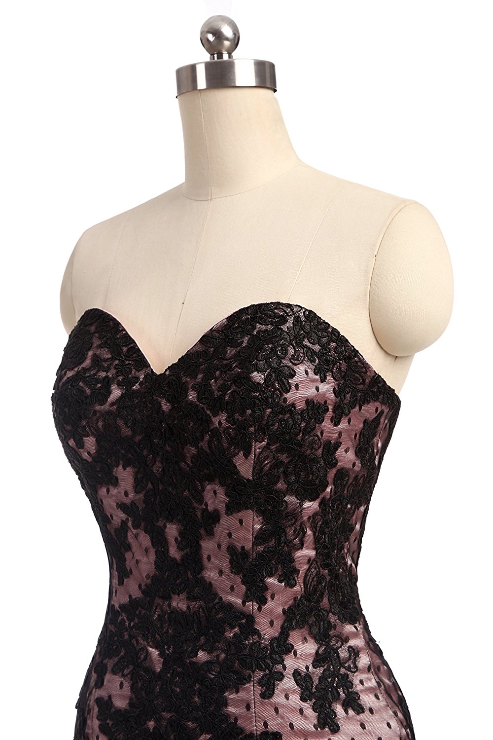 2017 New Cheap Black Lace Sexy Sweetheart Mermaid Formal Evening Dresses Long Floor-Length Prom Party Celebrity Gowns QC127