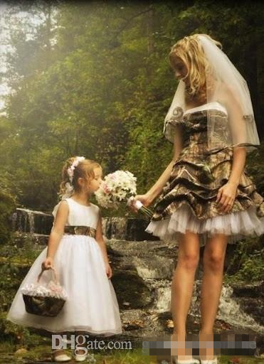 Forest Camo Dresses Short Mini Dress Strapless Country Wedding Tulle Boho Bridal Gowns Vestidos De Novia 0510