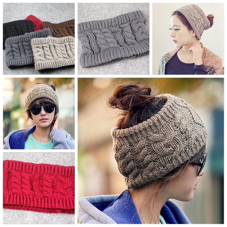 Women Crochet Caps Headband Knit Hairband Winter Ear Warmer Head Hat Empty Top Winter Hats Christmas Gifts YYA431, As pic
Women Crochet Caps Headband Knit Hairband Winter Ear Warmer Head Hat Empty Top Winter Hats Christmas Gifts YYA431, As pic