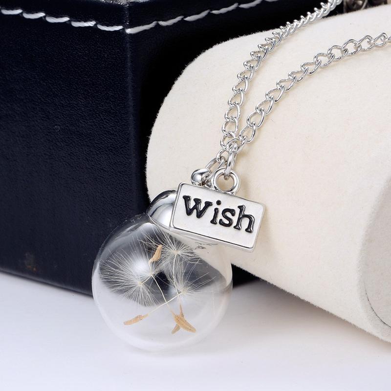 Wish Necklaces Dandelion Seed in Glass Ball Necklace Pendants With 18 Inches Chain Women Fashion Jewelry Gift
Wish Necklaces Dandelion Seed in Glass Ball Necklace Pendants With 18 Inches Chain Women Fashion Jewelry Gift
