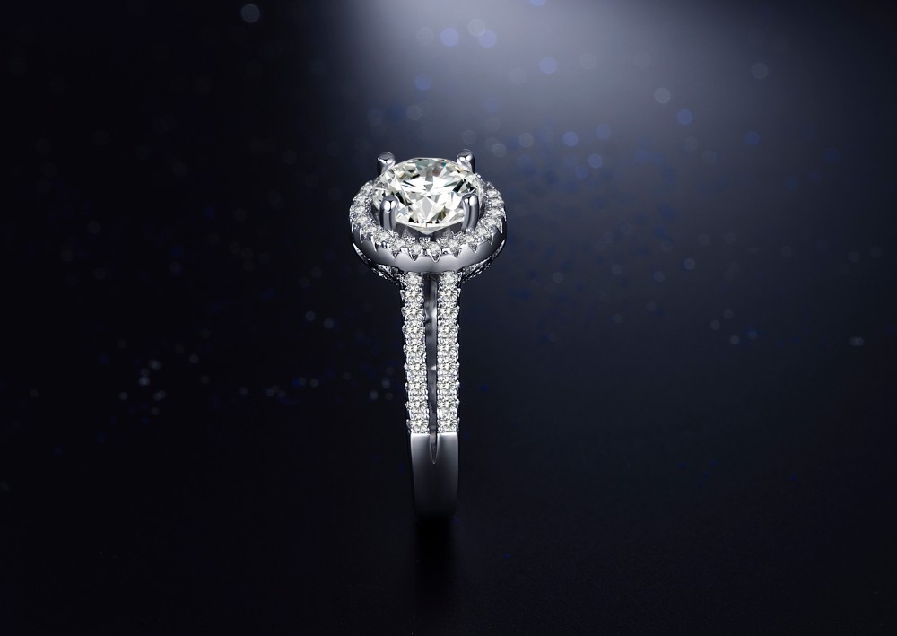 Hot sale Fashion Luxury Women Engagement Jewelry 925 sterling Silver 5A ZC Crystal Zircon Female Wedding Finger Flower Rings For Lover Gift